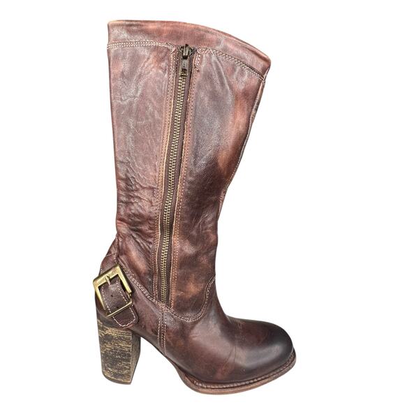 Bed Stu Women’s Fate Brown Distressed Riding Boot Size US 6 - Picture 1 of 13